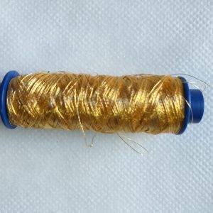 Spoletta filo metallico lamè oro