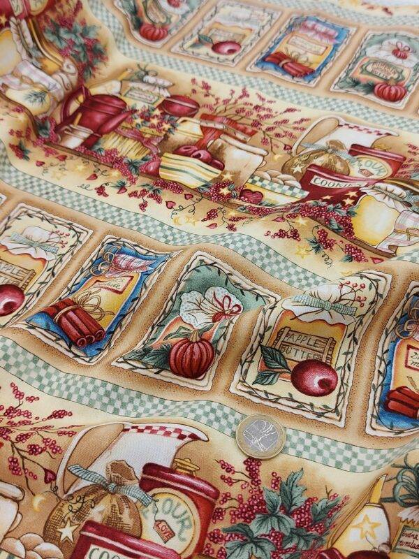 Tessuto americano ideale per patchwork, quilt e cucito creativo, realizzato in cotone 100%.